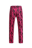 Jacquard Sort 3 stykker sjal revers Mænds dragter