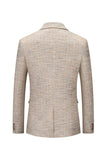 Grå Peaked revers enkeltradet Herre Blazer
