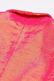 Sparkly Fuchsia 2 Piece Peak revers Kvinder Jakkesæt med Lommer
