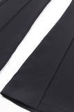 Sort 2-delt Peak revers Kvinder Prom Suits