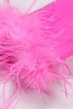 Sort 2-delt Peak revers kort Kvinder Prom Suits med Feather