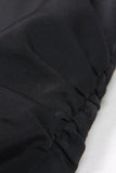 Sort 2-delt Notched Revers Kvinder Prom Suits med fjer