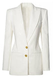 Black Peak revers enkeltradet Kvinder Blazer