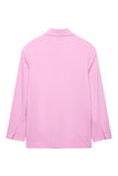 Pink 2 Piece Peak Revers Kvinder Prom Suits med Snore