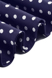 Halter Polka Dots Kongeblå En linje 1950'er kjole