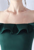 Indlæs billede til gallerivisning Bourgogne havfrue fra skulderen Lang formel kjole med flæser