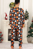 Halloween familie græskar trykt pyjamas sæt