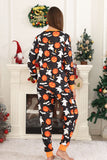 Halloween familie græskar trykt pyjamas sæt