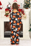 Halloween familie græskar trykt pyjamas sæt