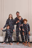 Jul Navy Familie Matchende Hætteklædte Pyjamas