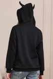 Sort Halloween Familie Kostume Hættetrøje Sweatshirt