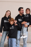 Sort Halloween Familie Kostume Hættetrøje Sweatshirt