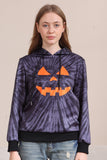 Grå Halloween Græskar Mønster Familie Kostume Hættetrøje Top