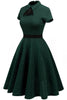 Indlæs billede til gallerivisning Bourgogne 50&#39;er vintage kjole med ærmer