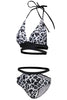 Indlæs billede til gallerivisning Hvid leopard push up bikini