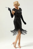 Pailletter 1920'erne Fringe Dress