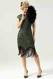 Pailletter 1920'erne Fringe Dress