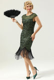 Pailletter 1920'erne Fringe Dress