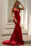 Havfrue V-hals Enkel Prom Dress