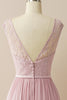 Indlæs billede til gallerivisning Blush Long Chiffon &amp; Lace Formel kjole