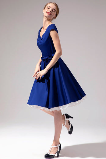 50'erne Solid kjole