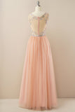 Beading Tulle Prom Kjole