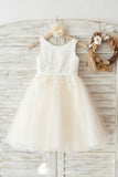 Piger Bambi Elfenben Broderie Anglaise Tulle Kjole