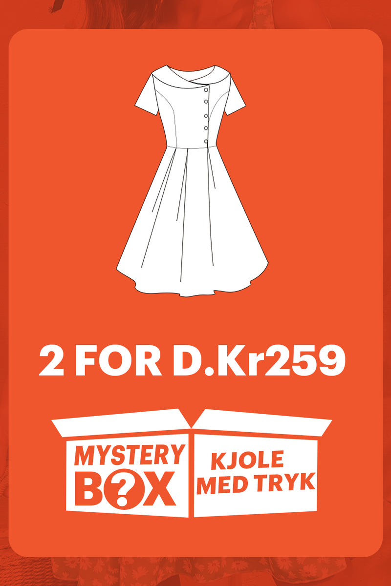 Indlæs billede til gallerivisning ZAPAKA MYSTERY BOX med 2Pc Trykte kjoler