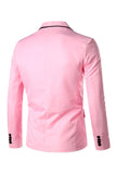 Pink Notched Lapel Mænd Prom Blazer