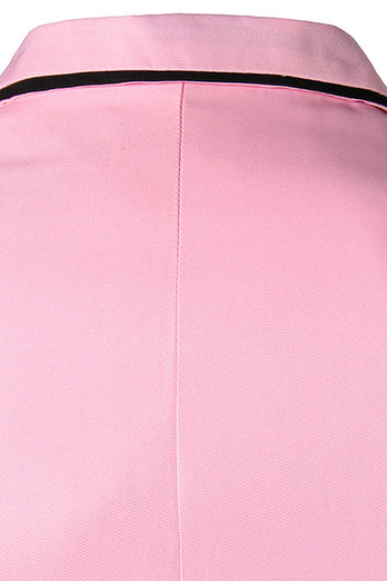 Pink Notched Lapel Mænd Prom Blazer
