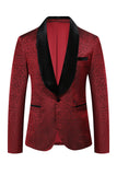 Red Jacquard 2 stk mænds galladragter