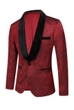 Red Jacquard 2 stk mænds galladragter