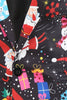 Indlæs billede til gallerivisning Farverig sort trykt 3 stk juledragter til mænd