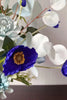Indlæs billede til gallerivisning Blå faux bryllupsoverrækkelsesblomster (vase medfølger ikke)