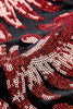 Indlæs billede til gallerivisning Røde pailletter blomstermønster mænds 2 stykker dragter