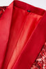 Indlæs billede til gallerivisning Glitter røde pailletter blazer til mænd