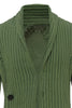 Indlæs billede til gallerivisning Grøn sjalskrave Langærmet Cardigan sweater til mænd
