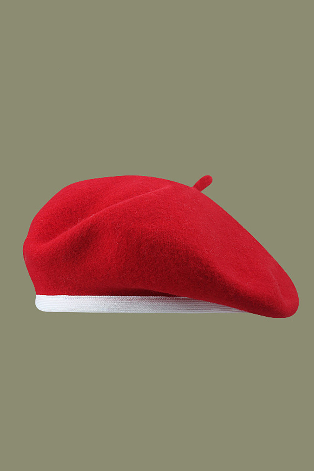 Rød baretter hat