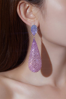 Glitrende diamant-indkapslet tilbehør luksus øreringe