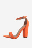 Chunky One Strap High Heel sandaler