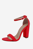 Chunky One Strap High Heel sandaler