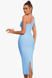 Bodycon en skulder sort festkjole