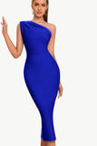 Bodycon en skulder sort festkjole