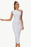 Bodycon en skulder sort festkjole