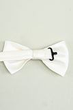 Hvid justerbar satin butterfly formel smoking bowtie