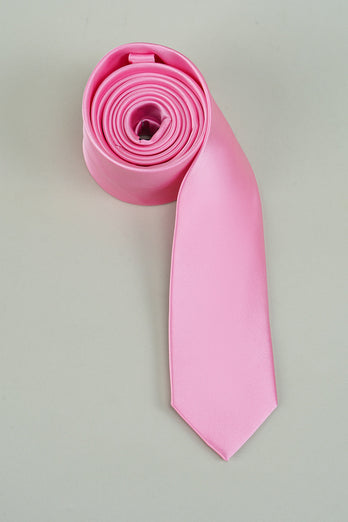 Blåt solidt formelt slips til mænd