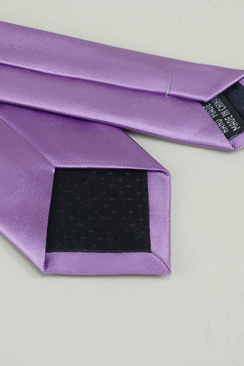 Blåt solidt formelt slips til mænd