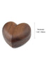 Indlæs billede til gallerivisning Træ hjerteformet forlovelsesring boks