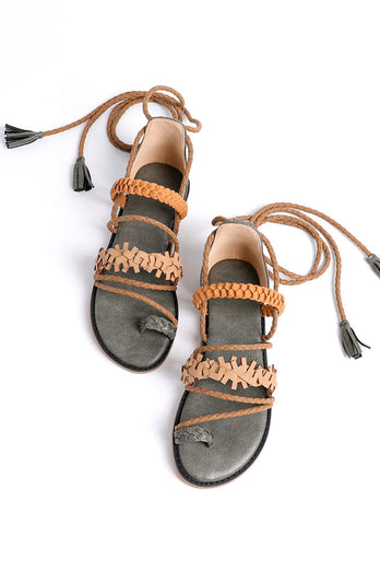 Army Green Casual Strappy Sandaler
