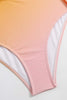 Indlæs billede til gallerivisning Orange højtalje i ét stykke badetøj med udskæring